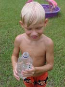 Ethan with water