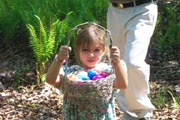 Mackenzie with her eggs