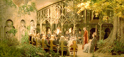 a scene from The Lord of the Rings trilogy