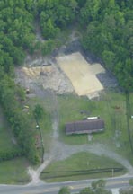 Aerial photo of site on April 24 2003