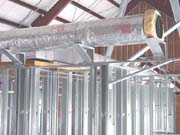 some of the ductwork installed in August