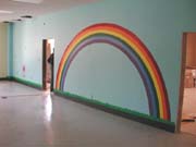 a rainbow in the day care