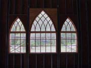 windows that will be behind the altar