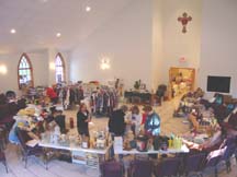 Overall view of the Inddor Yard Sale