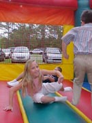 Brittany on the moon bounce