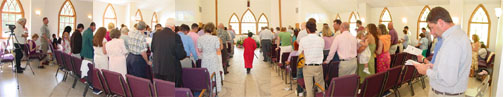 Easter worship at King of Peace