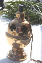 The thurible is used for burning incense on particularly special days
