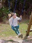 Haley swinging