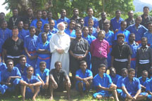 Melanesian Brotherhood borthers and novices with Archbishop of Canterbury
